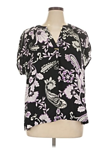 Liz Claiborne Short Sleeve Blouse (view 1)