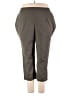 Alfred Dunner Solid Brown Active Pants Size 20 - photo 1