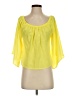 Naven 100% Polyester Yellow 3/4 Sleeve Blouse Size XS - photo 1