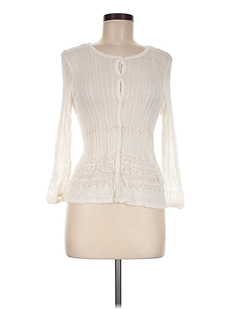 Pre-owned 1.state Cardigan Sweater In Ivory