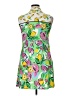 J.B.S. Tropical Green Cocktail Dress Size XL (estimated) - photo 2
