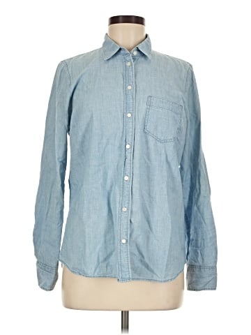 J.Crew Factory Store Long Sleeve Button-Down Shirt (view 1)