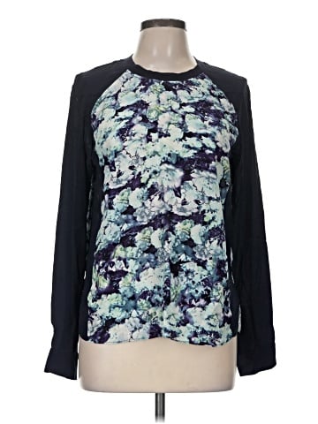 Rebecca Taylor Long Sleeve Silk Top (view 1)