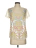 Willow & Clay 100% Polyester Ivory Short Sleeve Blouse Size S - photo 1