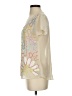 Willow & Clay 100% Polyester Ivory Short Sleeve Blouse Size S - photo 5