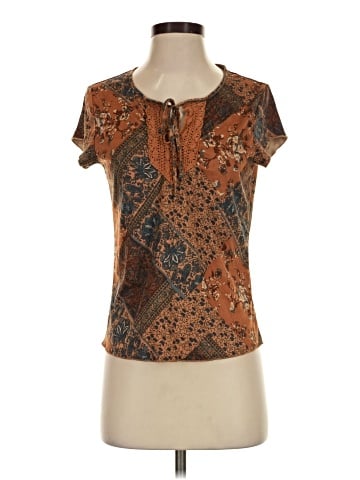 Faded Glory Short Sleeve Henley (view 1)