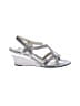 Sofft 100% Leather Silver Wedges Size 7 1/2 - photo 1