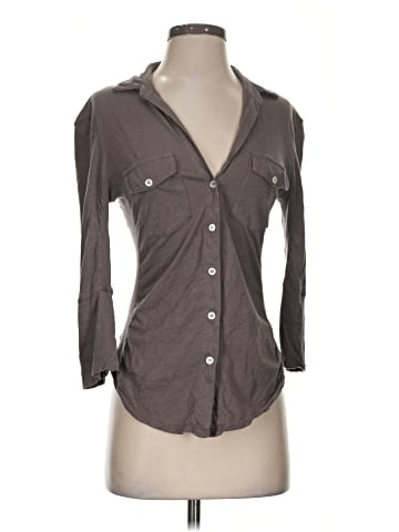 James Perse 3/4 Sleeve Button-Down Shirt (view 1)