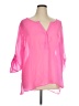 Truth 100% Polyester Pink 3/4 Sleeve Blouse Size 1X - photo 1
