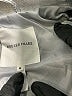 Avec Les Filles 100% Polyurethane Metallic Silver Raincoat Size M - photo 6