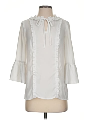 Karl Lagerfeld Paris 3/4 Sleeve Blouse (view 1)