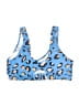 Unbranded Animal Print Blue Swimsuit Top Size L - photo 2