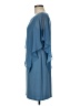 SLNY 100% Polyester Solid Blue Cocktail Dress Size 8 - photo 5