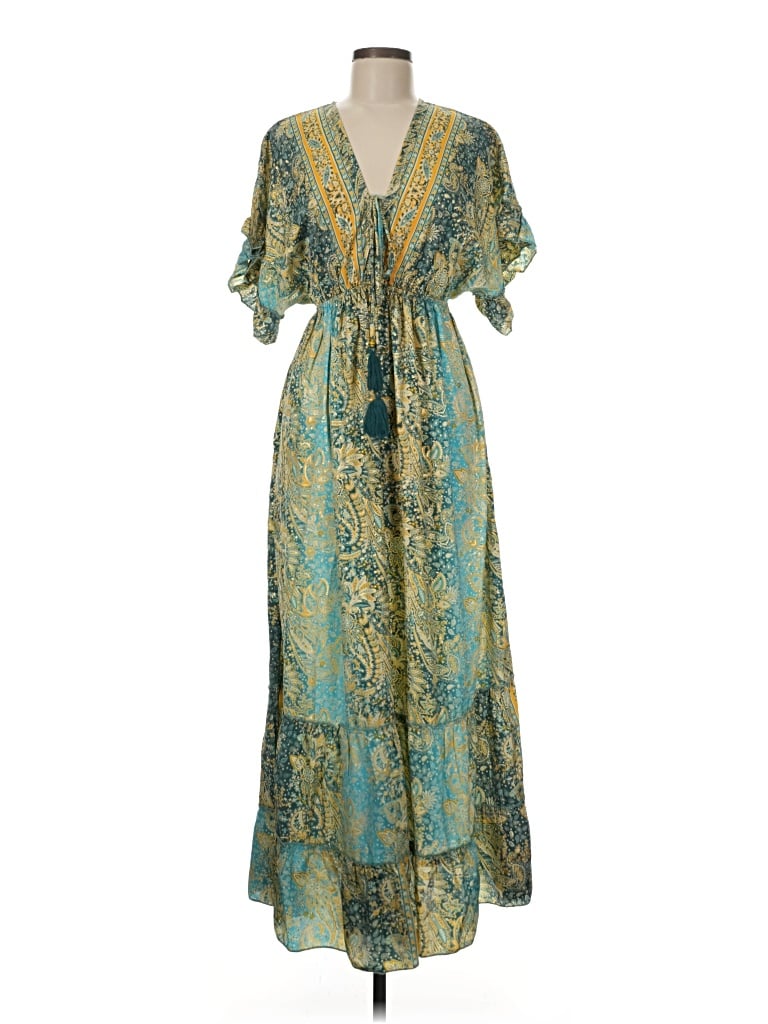 Pre-owned Derhy Casual Dress In Teal