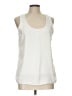 Ann Taylor 100% Polyester Ivory Sleeveless Blouse Size L - photo 1