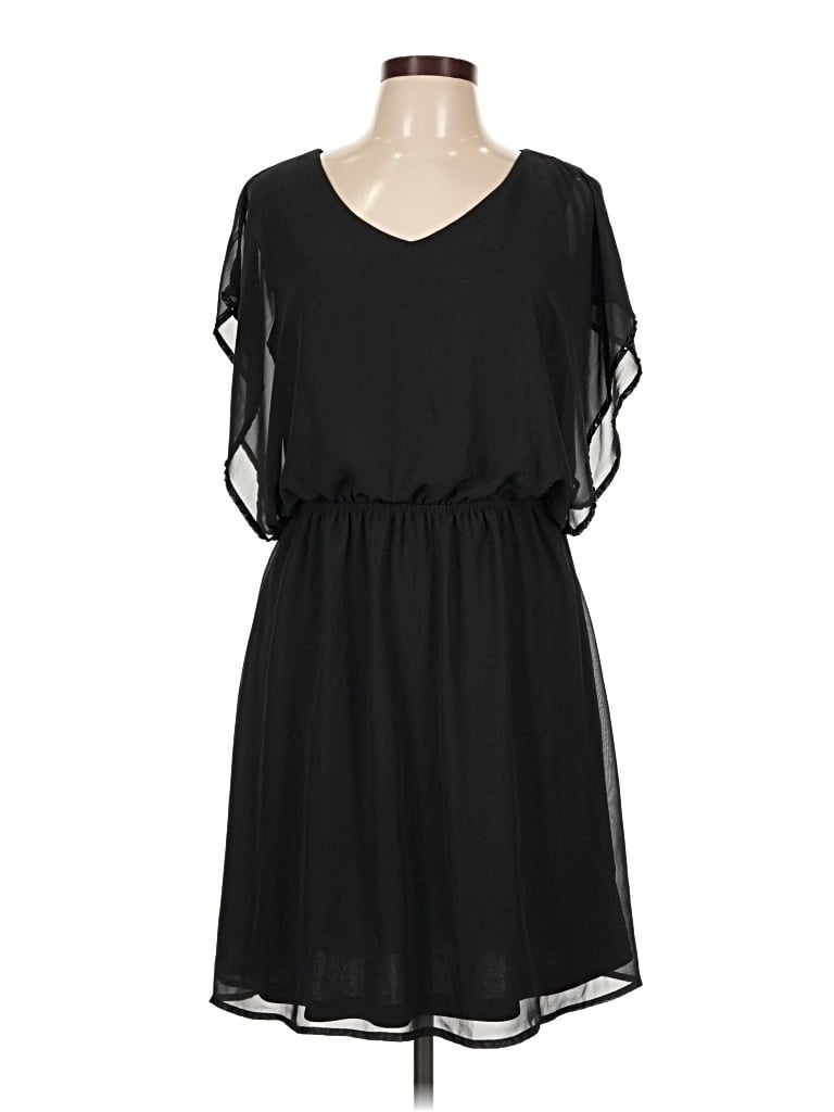 Pre-owned Rsvp Casual Dress In Black