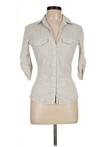 James Perse 3/4 Sleeve Button-Down Shirt (view 1)