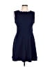 Mi ami 100% Polyester Solid Blue Casual Dress Size L - photo 1