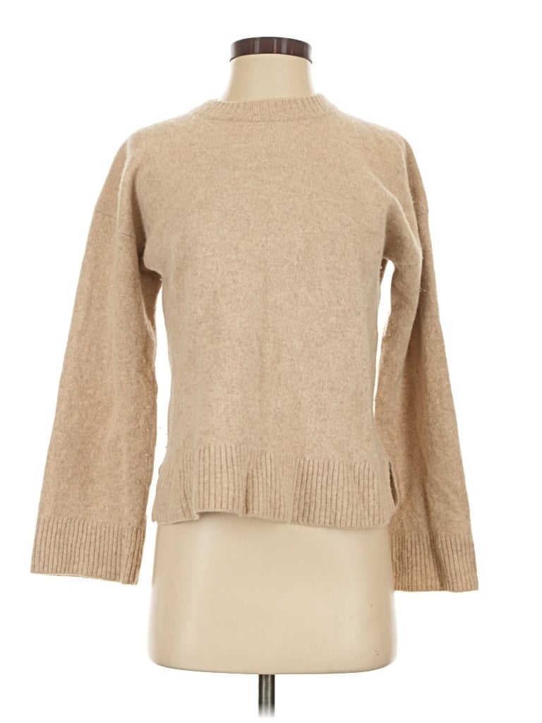 Pre-owned Reformation Wool Pullover Sweater In Tan