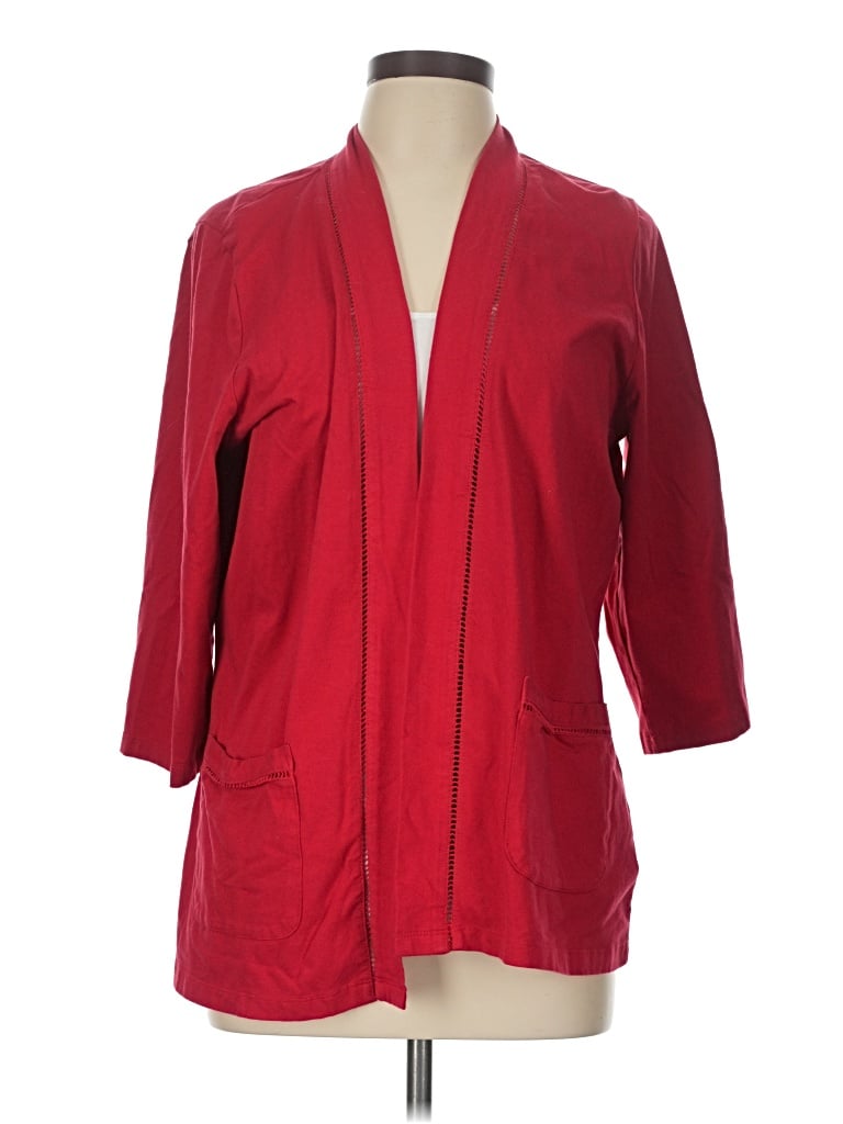 Pre-owned D&co. Cardigan Sweater In Red