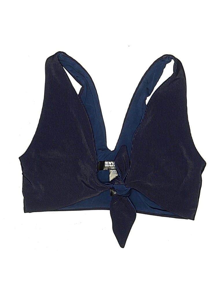Pre-owned Beach Riot Swimsuit Top Blue Swimwear