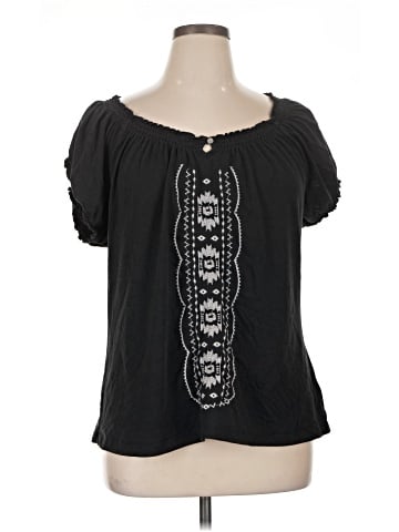 Faded Glory Short Sleeve Blouse (view 1)
