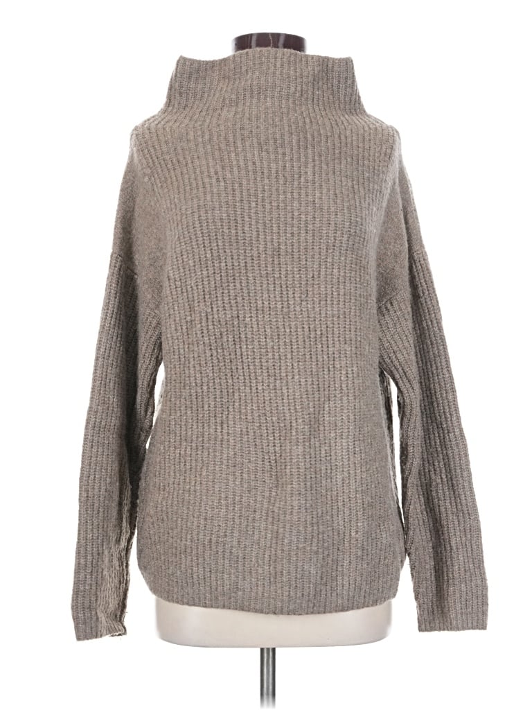 Pre-owned Trouve Turtleneck Sweater In Gray