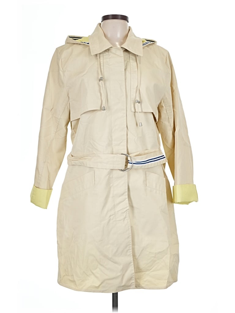 Pre-owned Dennis By Dennis Basso Raincoat In Ivory