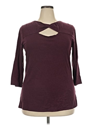 Lane Bryant 3/4 Sleeve T-Shirt (view 1)