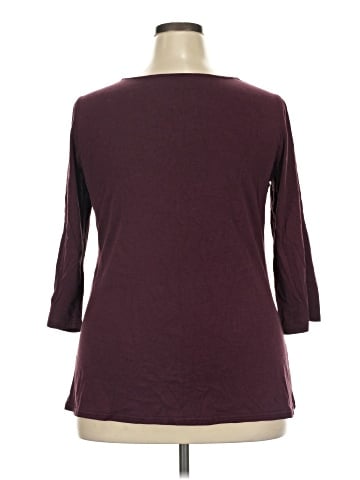 Lane Bryant 3/4 Sleeve T-Shirt (view 2)