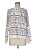 P.J. Salvage 100% Polyester Print White Pullover Sweater Size M - photo 1