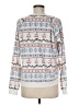 P.J. Salvage 100% Polyester Print White Pullover Sweater Size M - photo 2