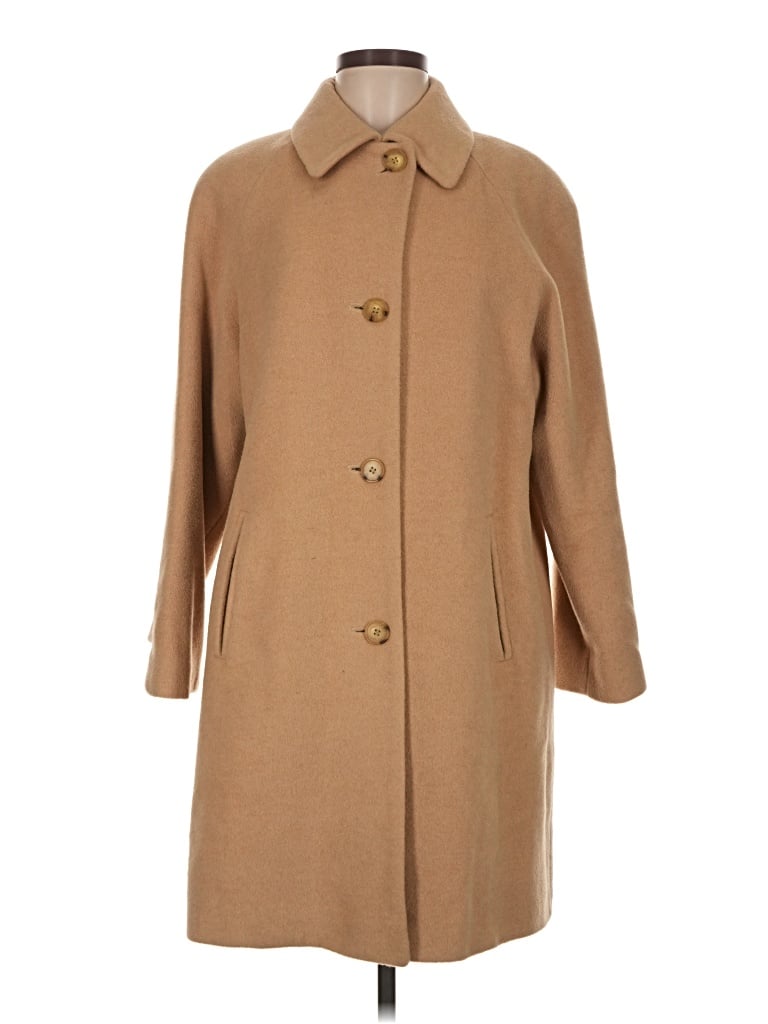 Pre-owned Larry Levine Coat In Tan