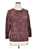 J.Crew Animal Print Pink Pullover Sweater Size XL - photo 1
