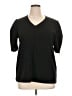 Chico's Black Short Sleeve Blouse Size XL (3) - photo 1