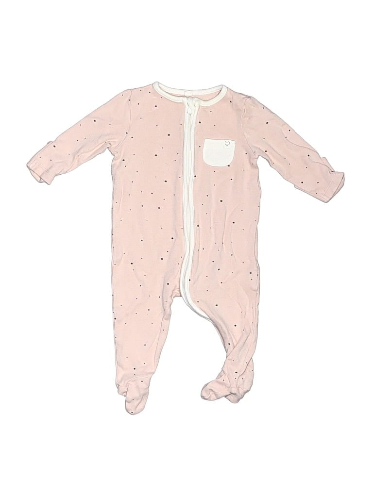 Pre-owned Mori Babies' Long Sleeve Onesie In Pink