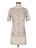 Blair 100% Polyester Paisley Silver Short Sleeve T-Shirt Size XS - photo 1