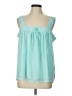 Torrid 100% Polyester Teal Sleeveless Blouse Size Lg Plus (0) - photo 1