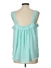Torrid 100% Polyester Teal Sleeveless Blouse Size Lg Plus (0) - photo 2