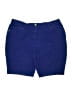 Chico's Solid Blue Shorts Size L - photo 1