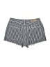 GRLFRND 100% Polyester Stripes Blue Denim Shorts Size 23 waist - photo 2