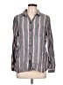 BeachLunchLounge Stripes Gray Long Sleeve Button-Down Shirt Size L - photo 1