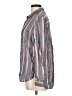 BeachLunchLounge Stripes Gray Long Sleeve Button-Down Shirt Size L - photo 5