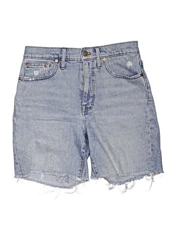 Madewell High-Rise Mid-Length Denim Shorts in Lawndale Wash: TENCEL&trade; Lyocell Edition (view 1)