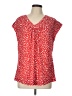 Unbranded Red Short Sleeve Blouse Size L - photo 1