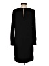 J.Crew 100% Polyester Solid Black Casual Dress Size 2 - photo 2