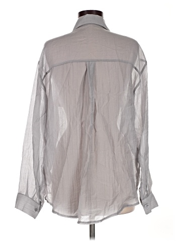 Flower Long Sleeve Button-Down Shirt (view 2)