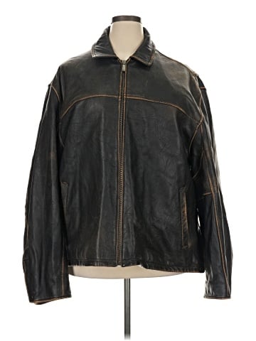 Calvin Klein Leather Jacket (view 1)