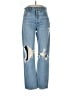 AGOLDE 100% Cotton Graphic Blue Jeans Size 26 waist - photo 1
