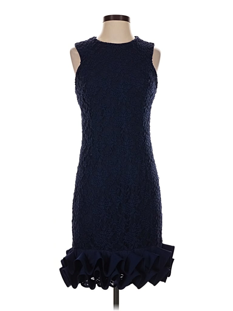Pre-owned Sandra Darren Cocktail Dress In Blue